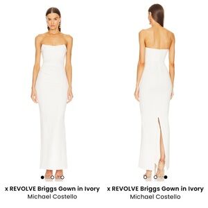 Michael Costello x REVOLVE Briggs Gown in Ivory